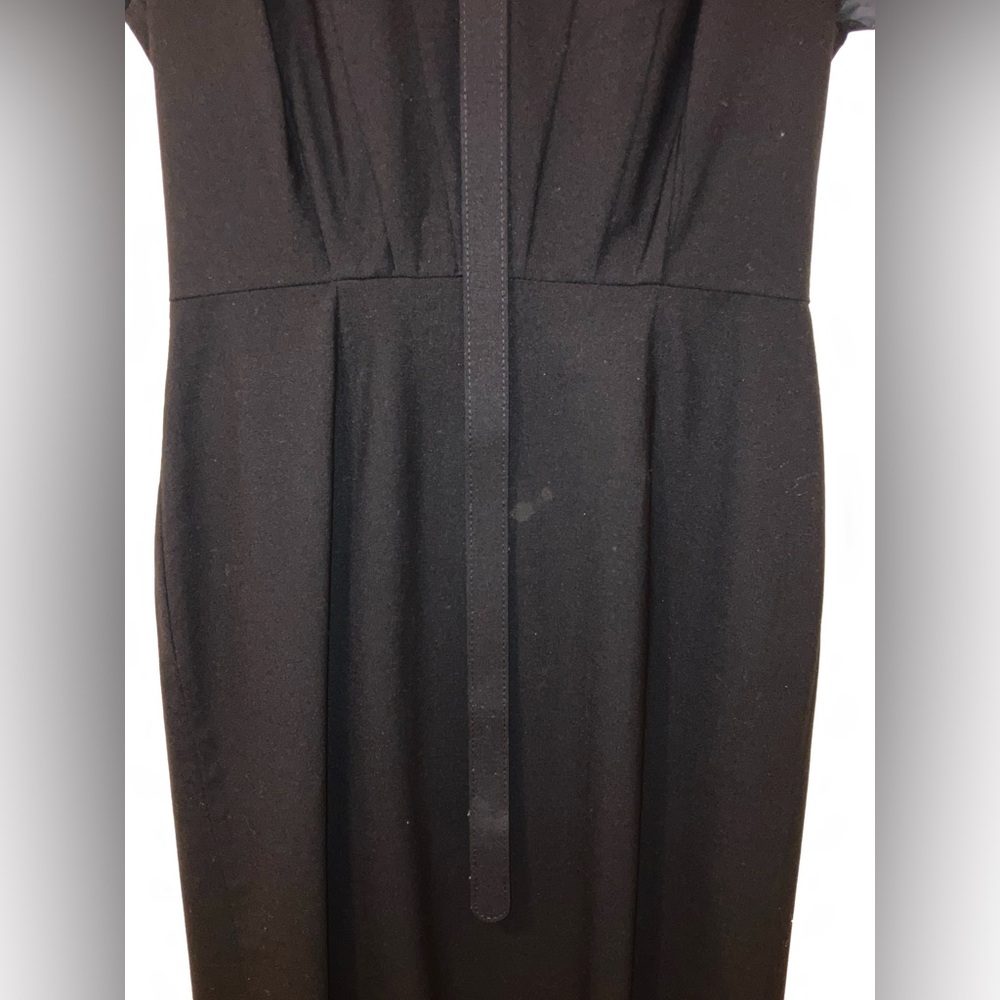 Banana Republic Classic Black Midi Dress Size 6 - Picture 10 of 16